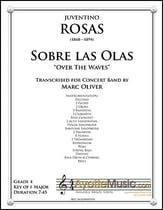 Sobre las Olas Concert Band sheet music cover